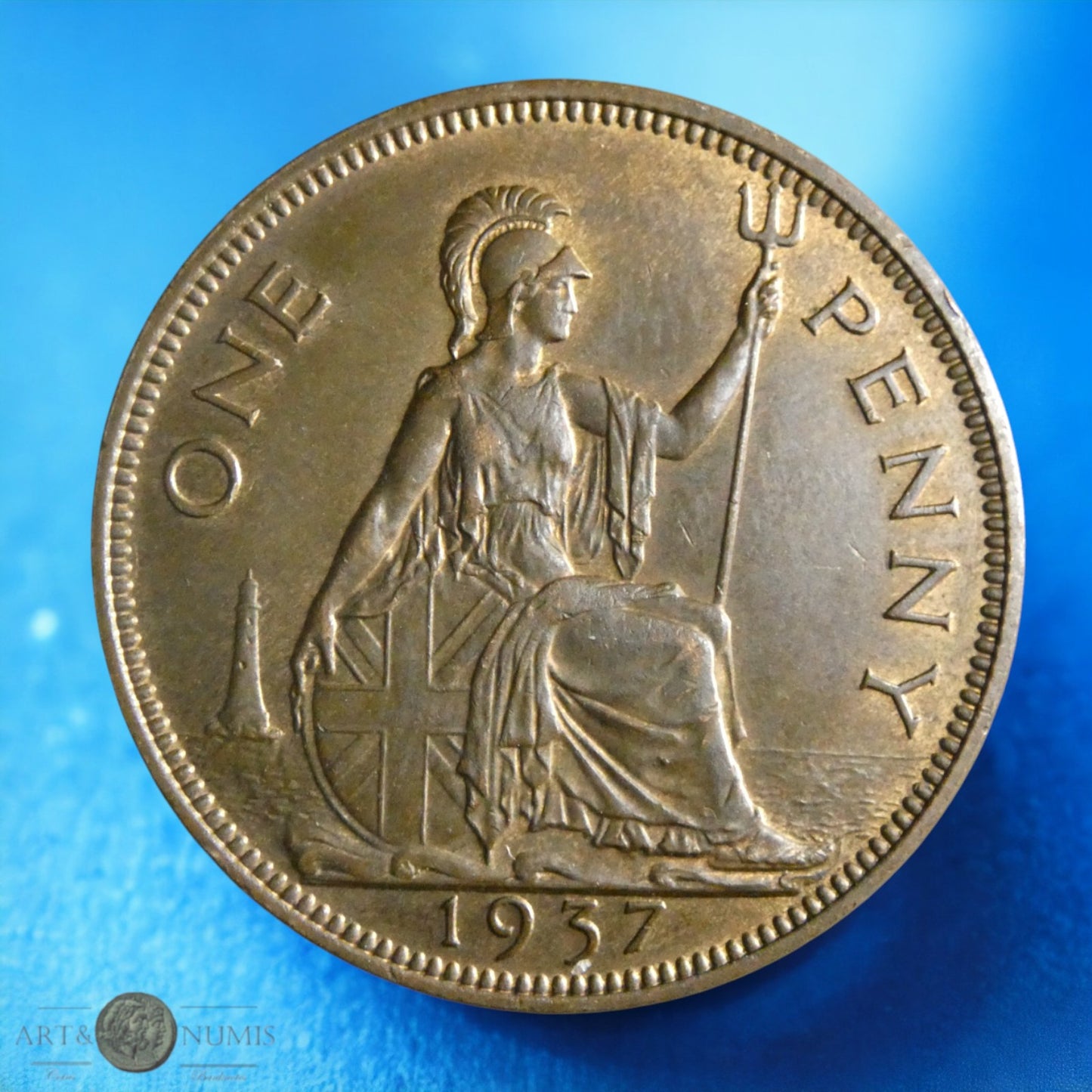 ROYAUME UNI - 1 Penny 1937 KM.845