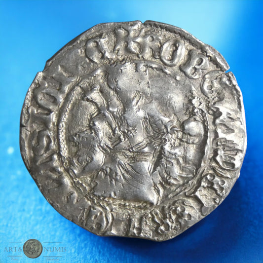 ITALIE - NAPLES - Robert d'Anjou - Gigliato ou Carlin d'argent