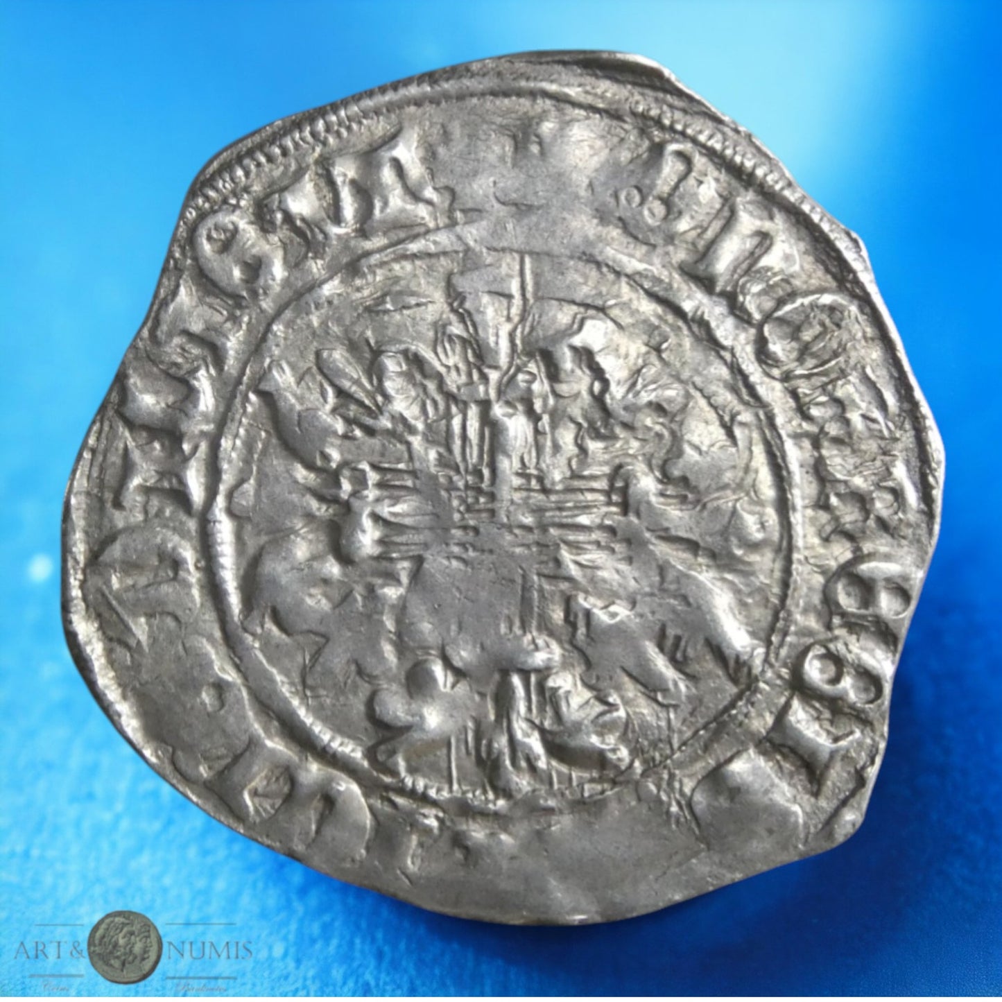ITALIE - NAPLES - Robert d'Anjou - Gigliato ou Carlin d'argent