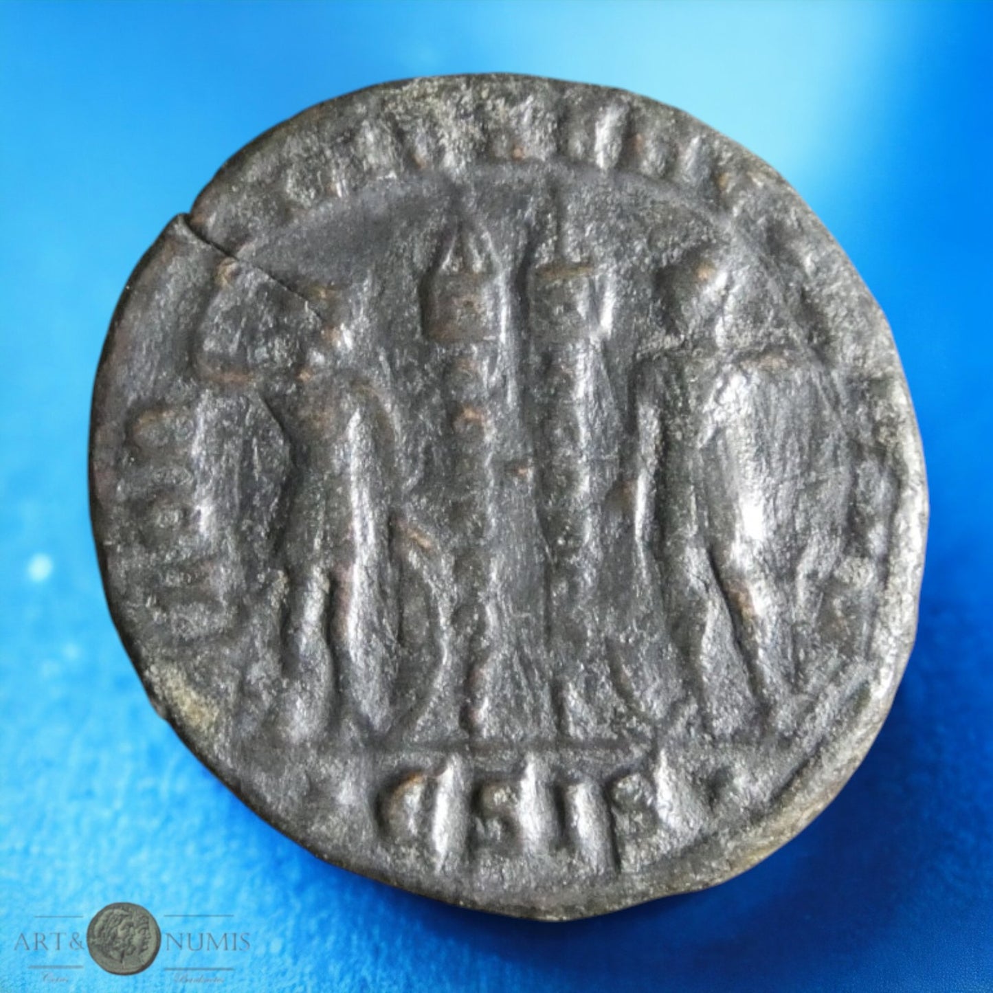 CONSTANTIN II - Centenionalis GLORIA EXERCITVS, Siscia Sear 17333