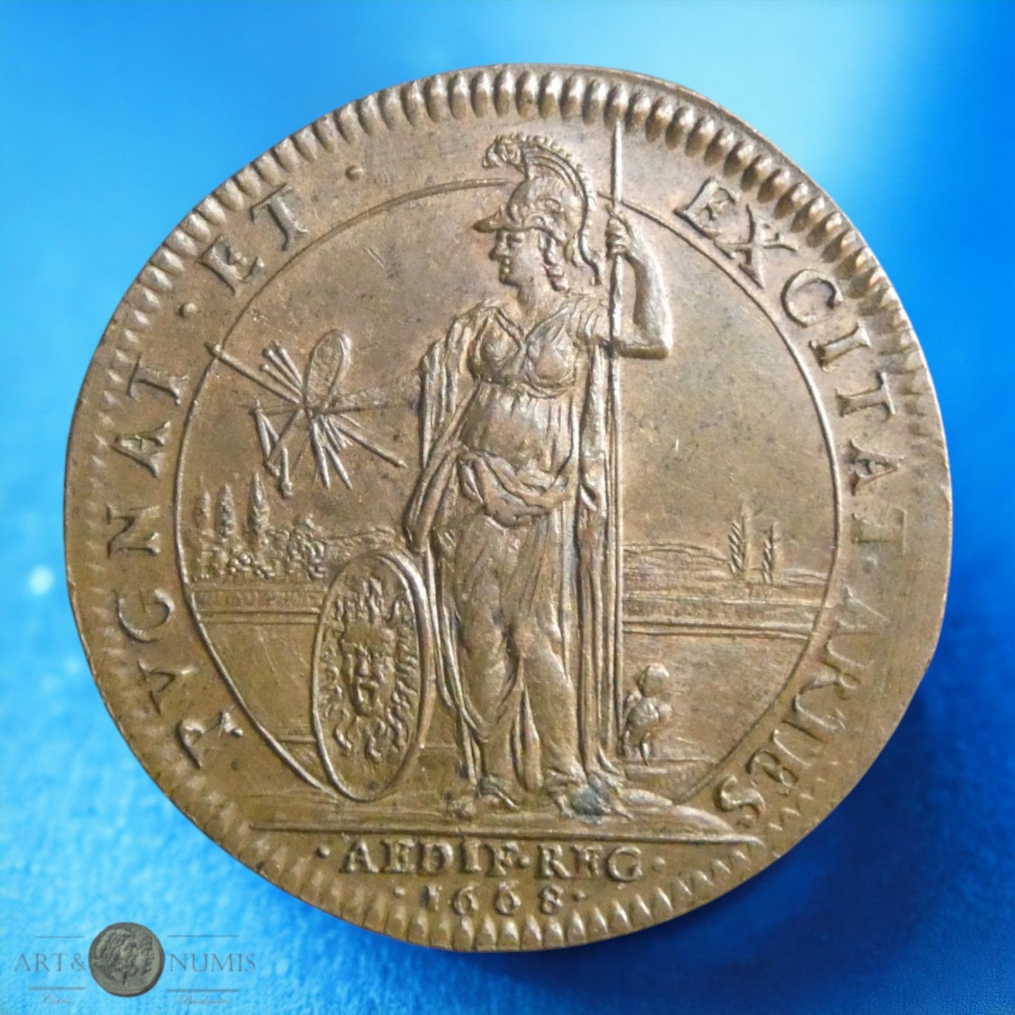 FRANCE - Jeton en cuivre Bâtiment du Roi 1668 F.2986