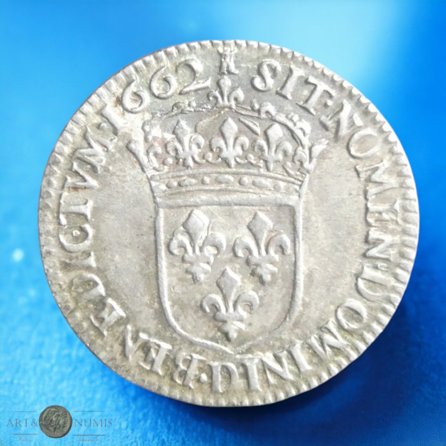 FRANCE - Louis XIV 1/12 Écu au buste juvénile 1662 Lyon