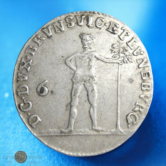 ALLEMAGNE - Braunschweig-Luneburg - 6 Mariengroschen 1784 à "l'homme sauvage"