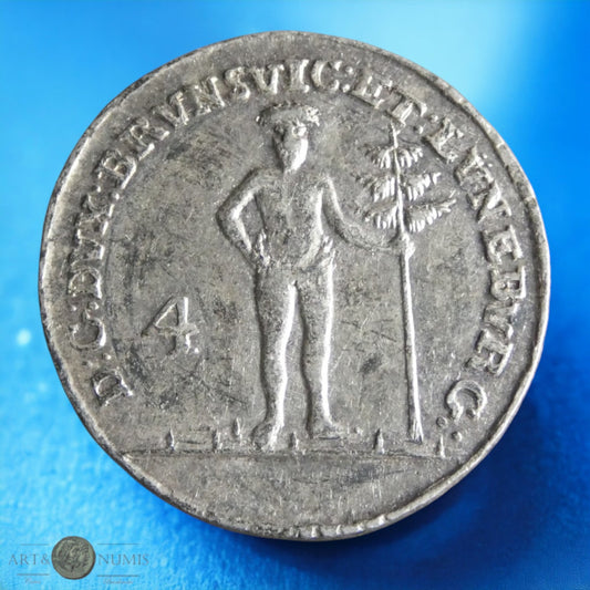 ALLEMAGNE - Braunschweig-Wolfenbüttel - 4 Mariengroschen 1786 à "l'homme sauvage"