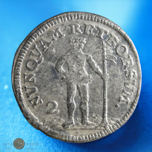 ALLEMAGNE - Braunschweig-Wolfenbüttel - 2 Mariengroschen 1736 à "l'homme sauvage"
