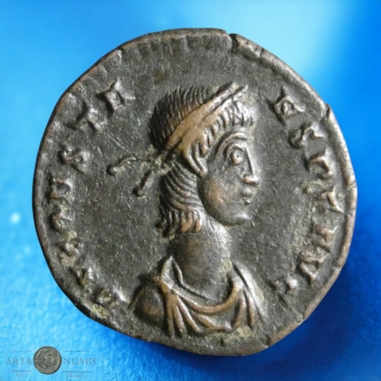 CONSTANS - 1/2 Maiorina FEL TEMP REPARATIO, Trèves, 348-349, Sear 18707