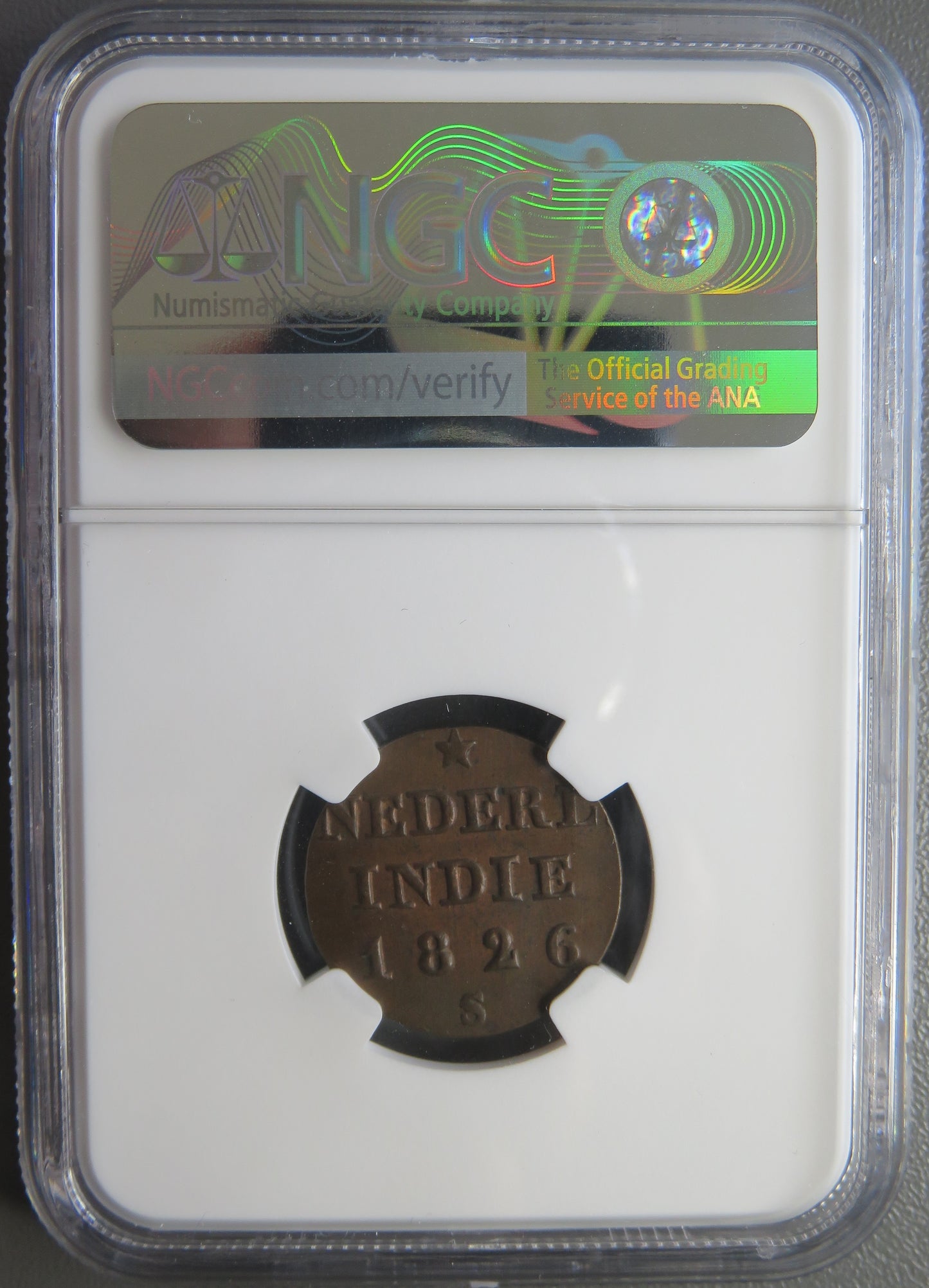 INDES NEERLANDAISES - NETHERLANDS EAST INDIES - Sumatra - 1/4 Stuiver 1826 KM.287 NGC UNC Detail