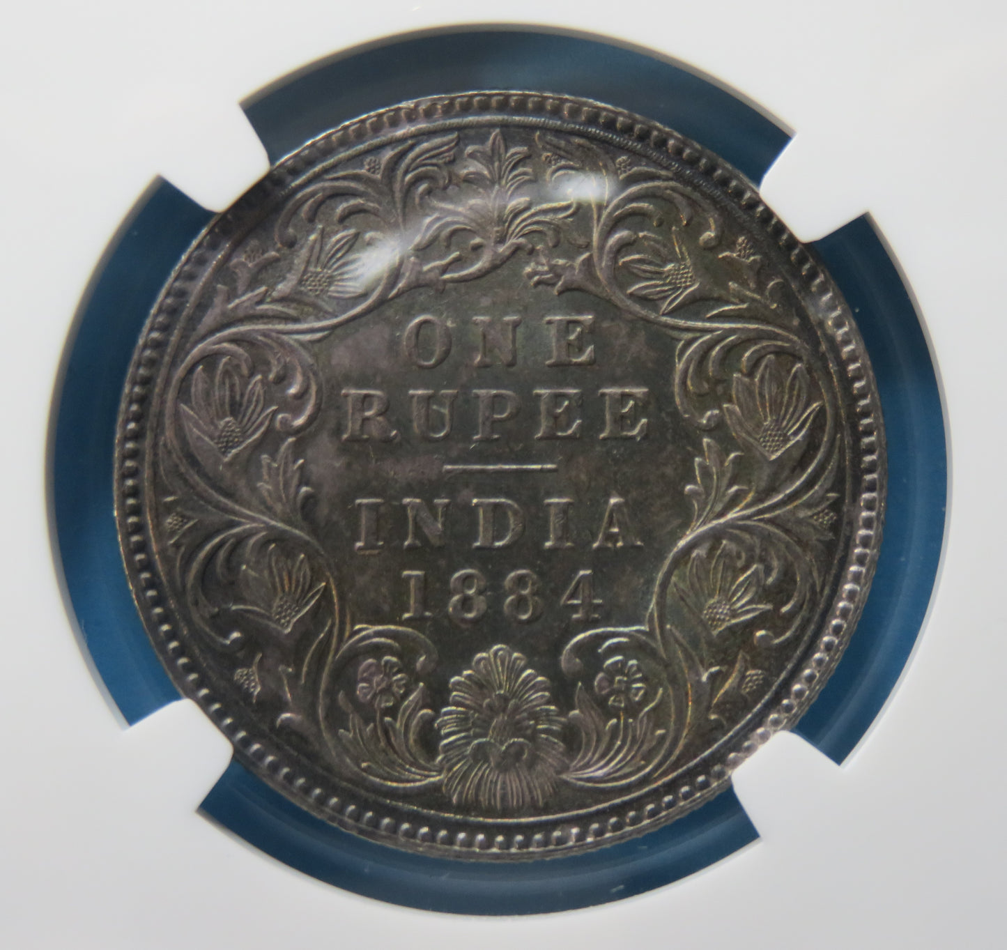 INDES BRITANNIQUES - INDIA - Rupee 1884 KM.473.1 MS62