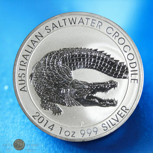 AUSTRALIE - 1 Dollar Crocodile 2014 1 Once argent