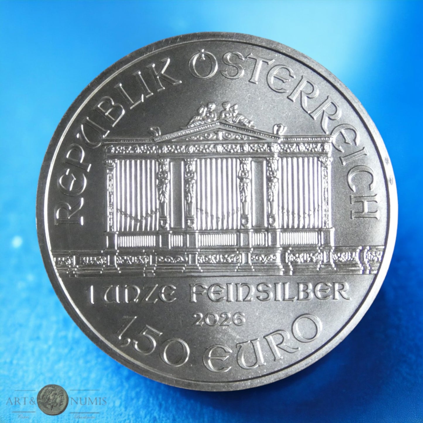 AUTRICHE - 1,50 Euro Philarmonique 2026 1 Once argent