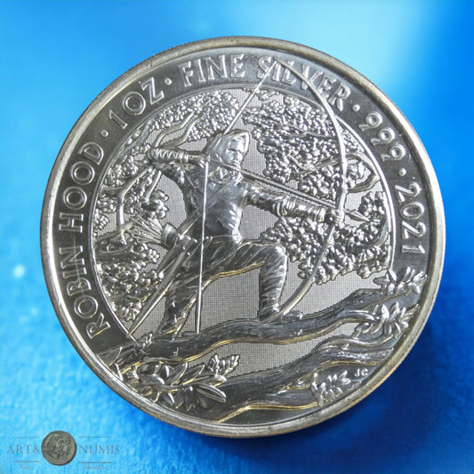 GRANDE BRETAGNE - 2 Pounds Robin Hood 2021 1 Once argent