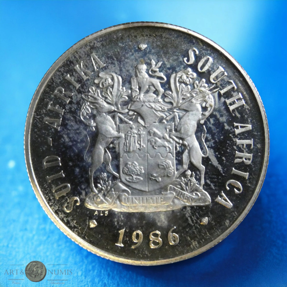 AFRIQUE DU SUD - 1 Rand Johannesburg 1986 Proof