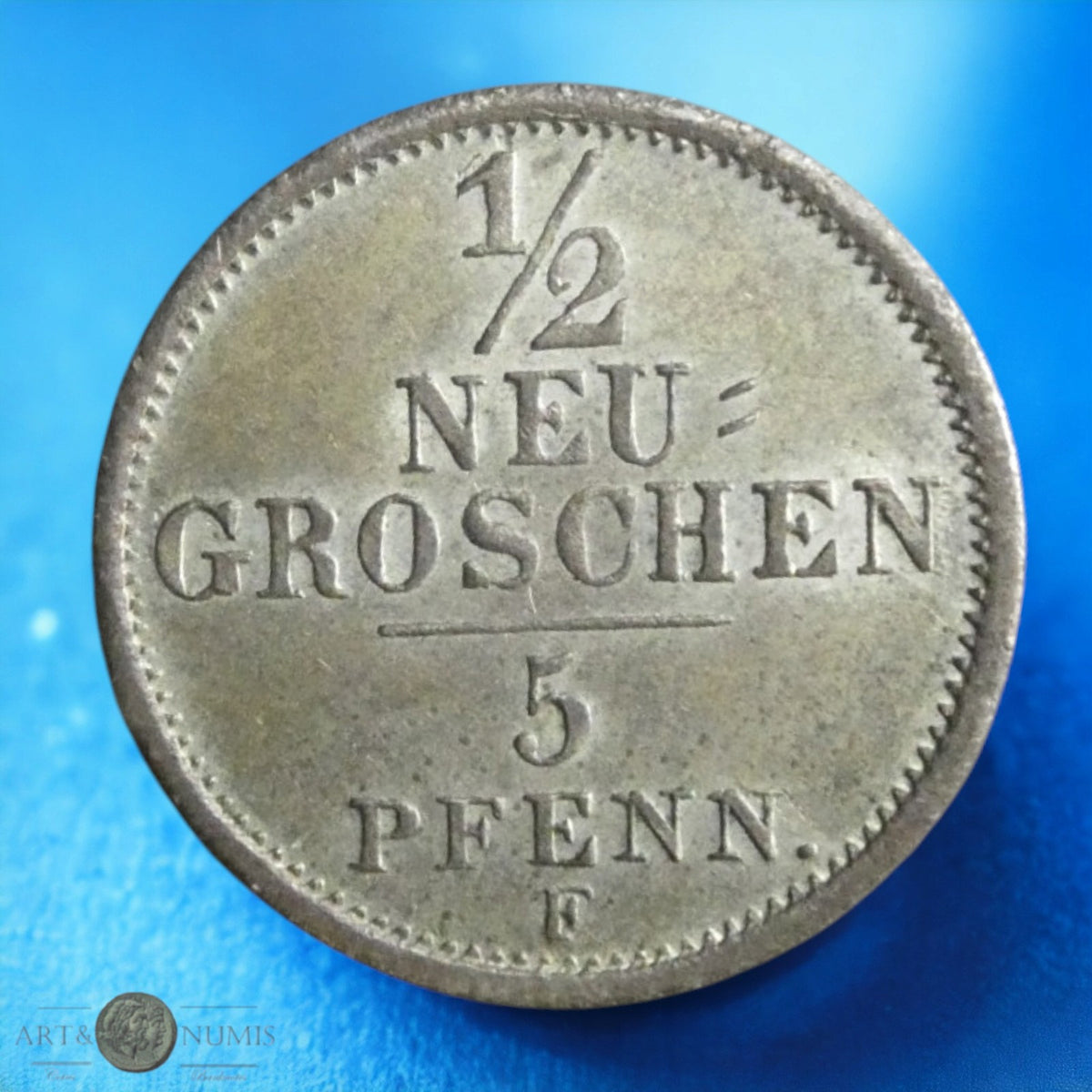 ALLEMAGNE - SAXE - 1/2 Neugroschen 1849 AKS.108