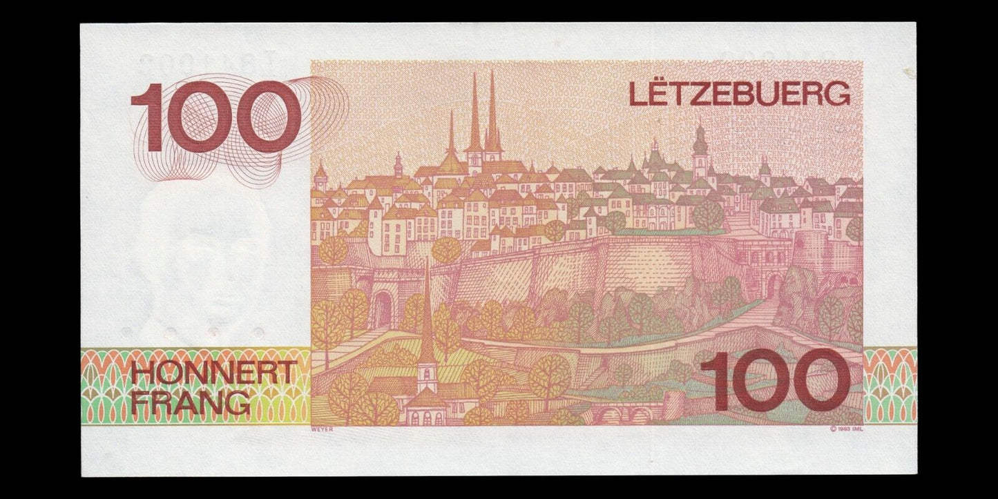 LUXEMBOURG - 100 Francs 1993 P.58b NEUF / UNC