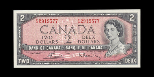 CANADA - 2 Dollars 1954 P.76c SUP+ / AU-