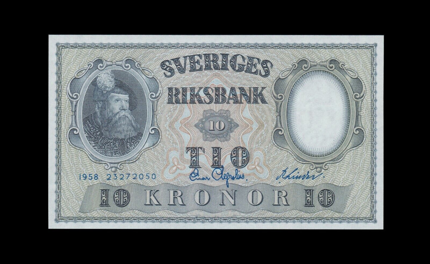 SUÈDE - 10 Kronor 1958 P.43f NEUF / UNC