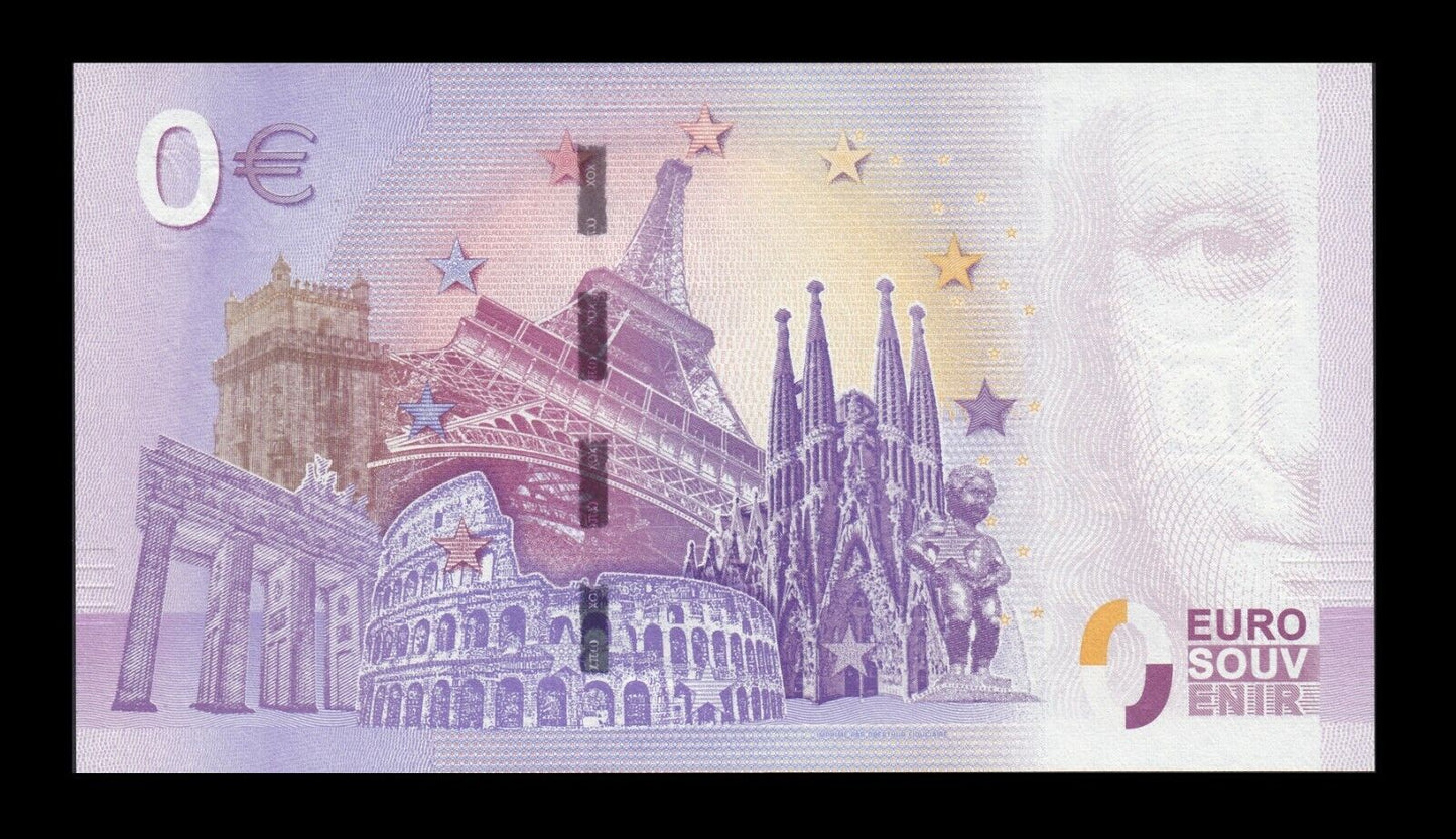 BILLET EURO SOUVENIR TOURISTIQUE 0€ 2020-3 ABBAYE DU MONT-SAINT-MICHEL NEUF