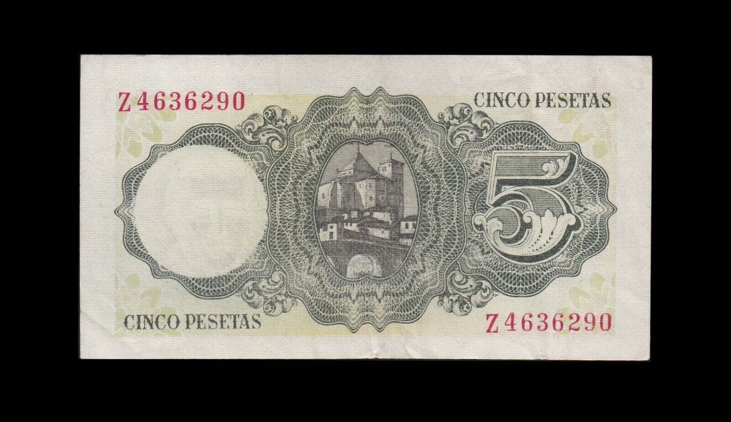 ESPAGNE - 5 Pesetas 1951 P.140a TTB+