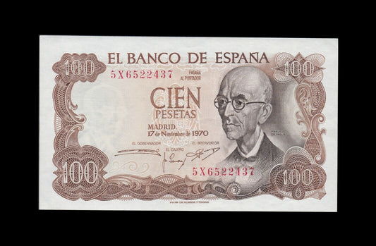 ESPAGNE - 100 Pesetas 1970 P.152a pr.NEUF