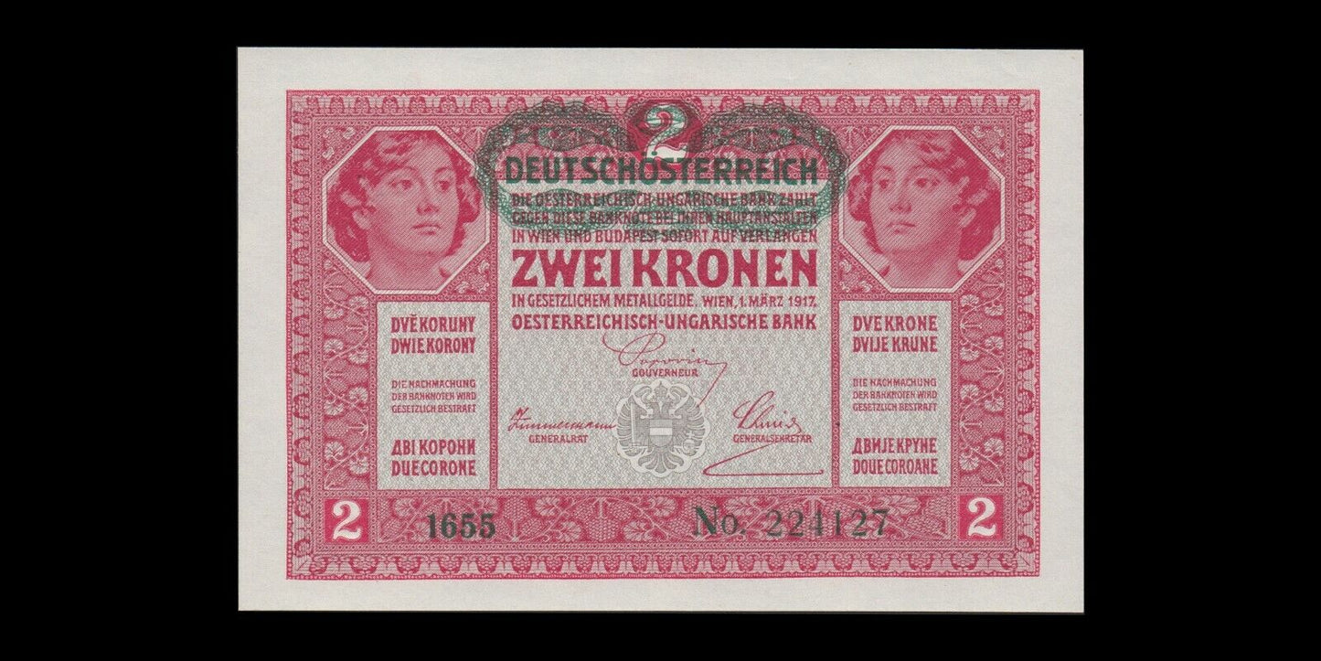 AUTRICHE - 2 Kronen (1919) P.50 pr.NEUF / UNC-