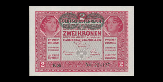 AUTRICHE - 2 Kronen (1919) P.50 pr.NEUF / UNC-