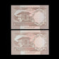 PAKISTAN - 1 Rupee (1984-2001), lot de deux billets P.27l et P.27m NEUF / UNC