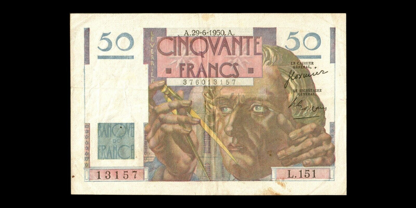 FRANCE - 50 Francs Le Verrier 1950 F.20.15 P.127c TTB / VF