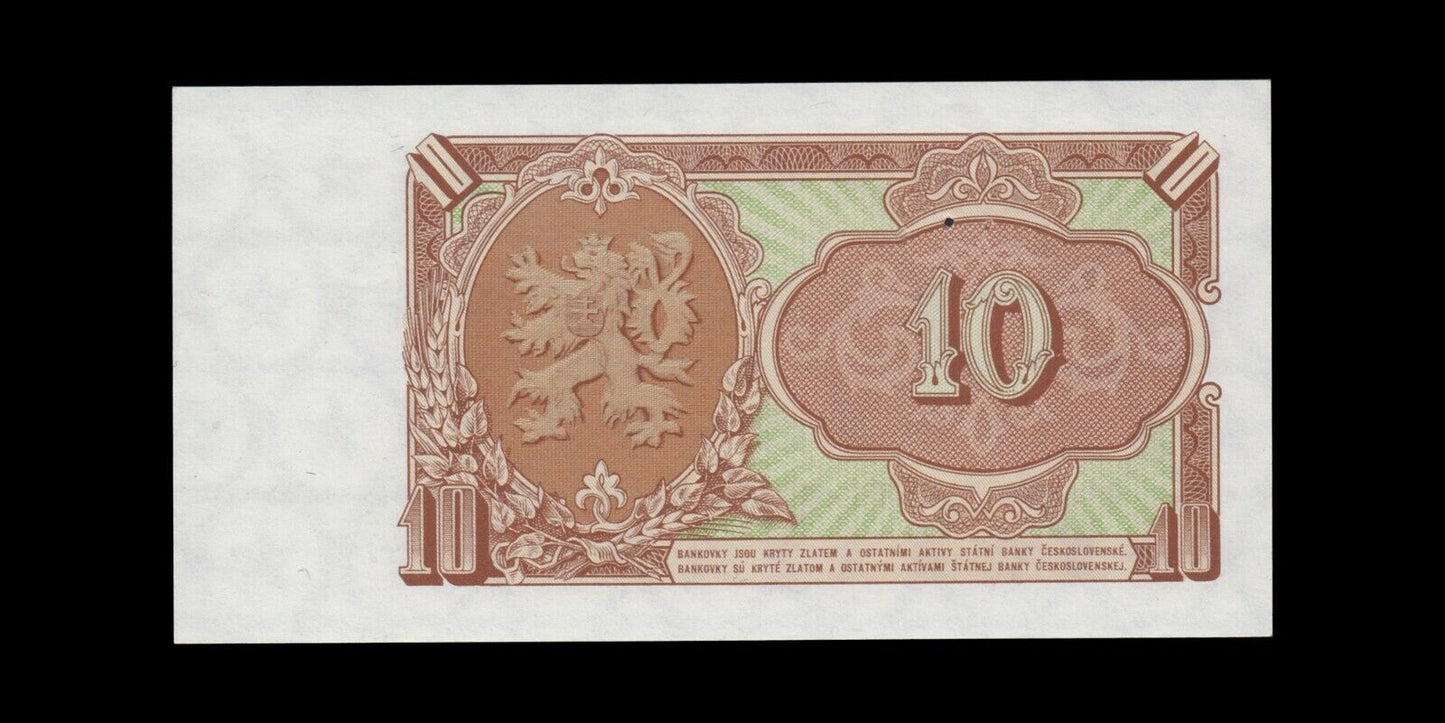 TCHÉCOSLOVAQUIE - CZECHOSLOVAKIA - 10 Korun Specimen 1953 P.83s NEUF / UNC