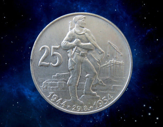 REPUBLIQUE TCHÈQUE - CZECHOSLOVAKIA - 25 Korun 1954 KM.41