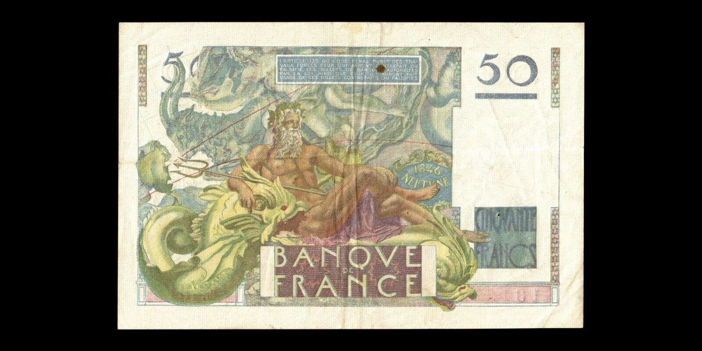 FRANCE - 50 Francs Le Verrier 1950 F.20.15 P.127c TTB / VF