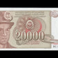 YOUGOSLAVIE - YUGOSLAVIA - 20 000 Dinara 1987 P.95 NEUF / UNC