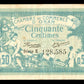 ALGÉRIE - ALGERIA - 50 Centimes Oran 1915, Série E, JP.141.01 TTB+ / VF+