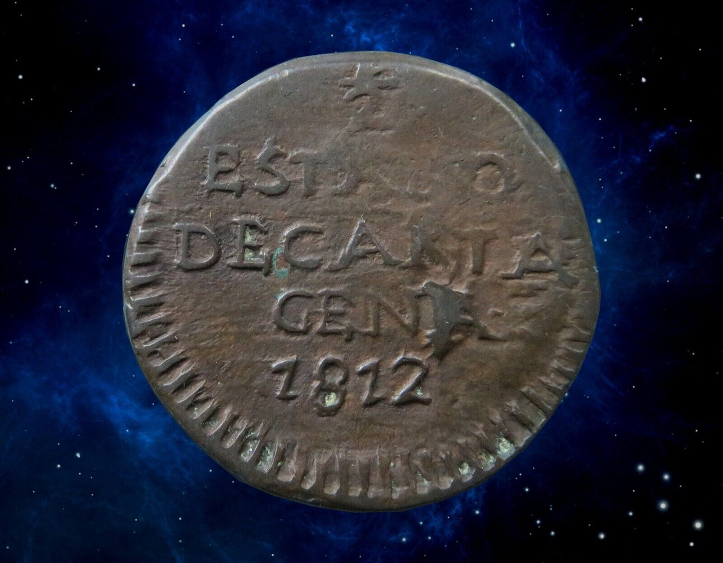 COLOMBIE - COLOMBIA - Carthagène - Siège - 1/2 Real 1812 KM.D2