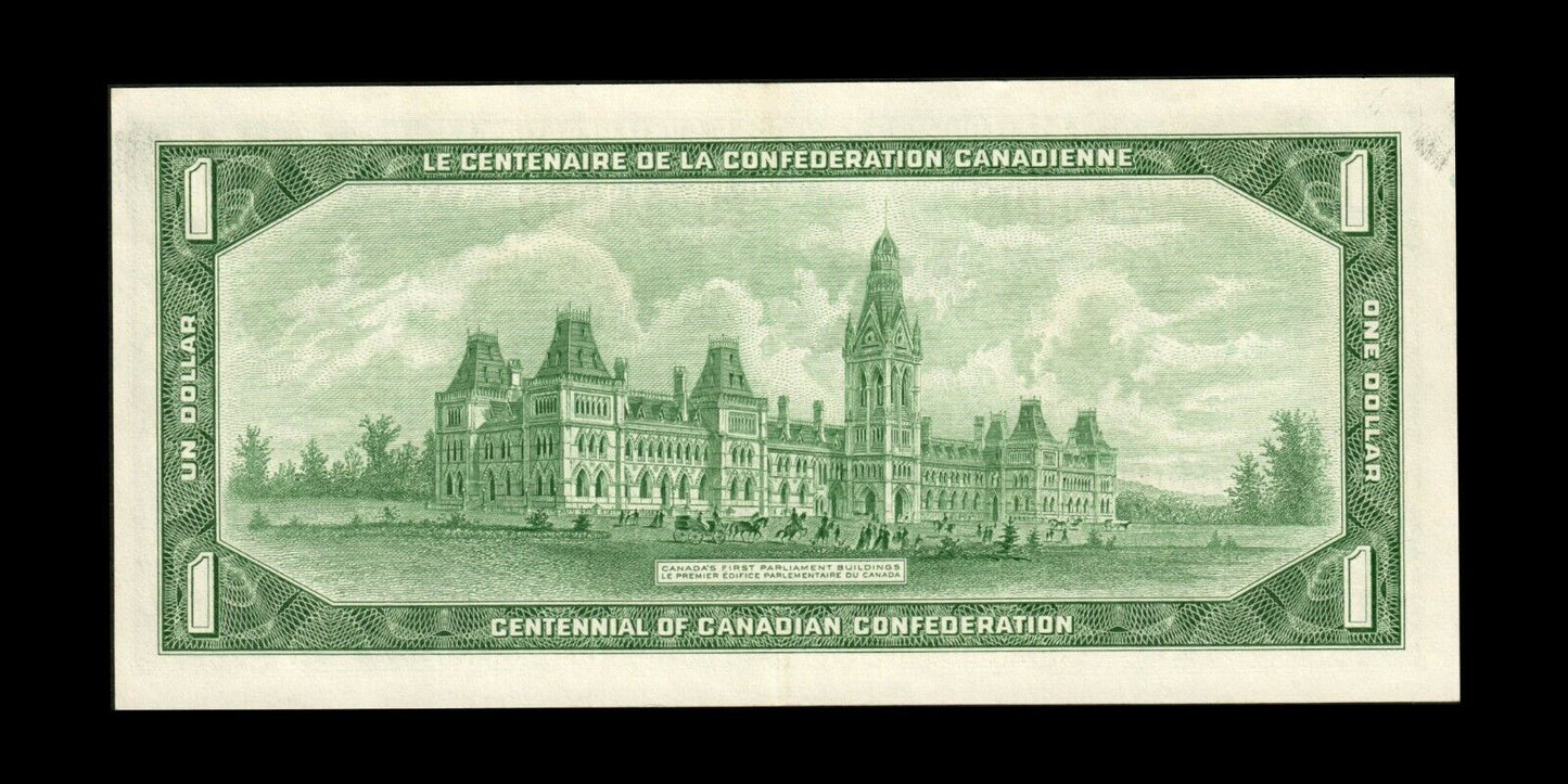 CANADA - 1 Dollar 1967 P.84b, BC-45b Centennial of Canadian Conf. pr.SPL / AU-