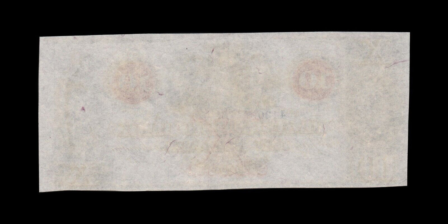 USA - Obsolete, Hagerstown Bank - 10 Dollars $10 (1850-60's) Remainder UNC