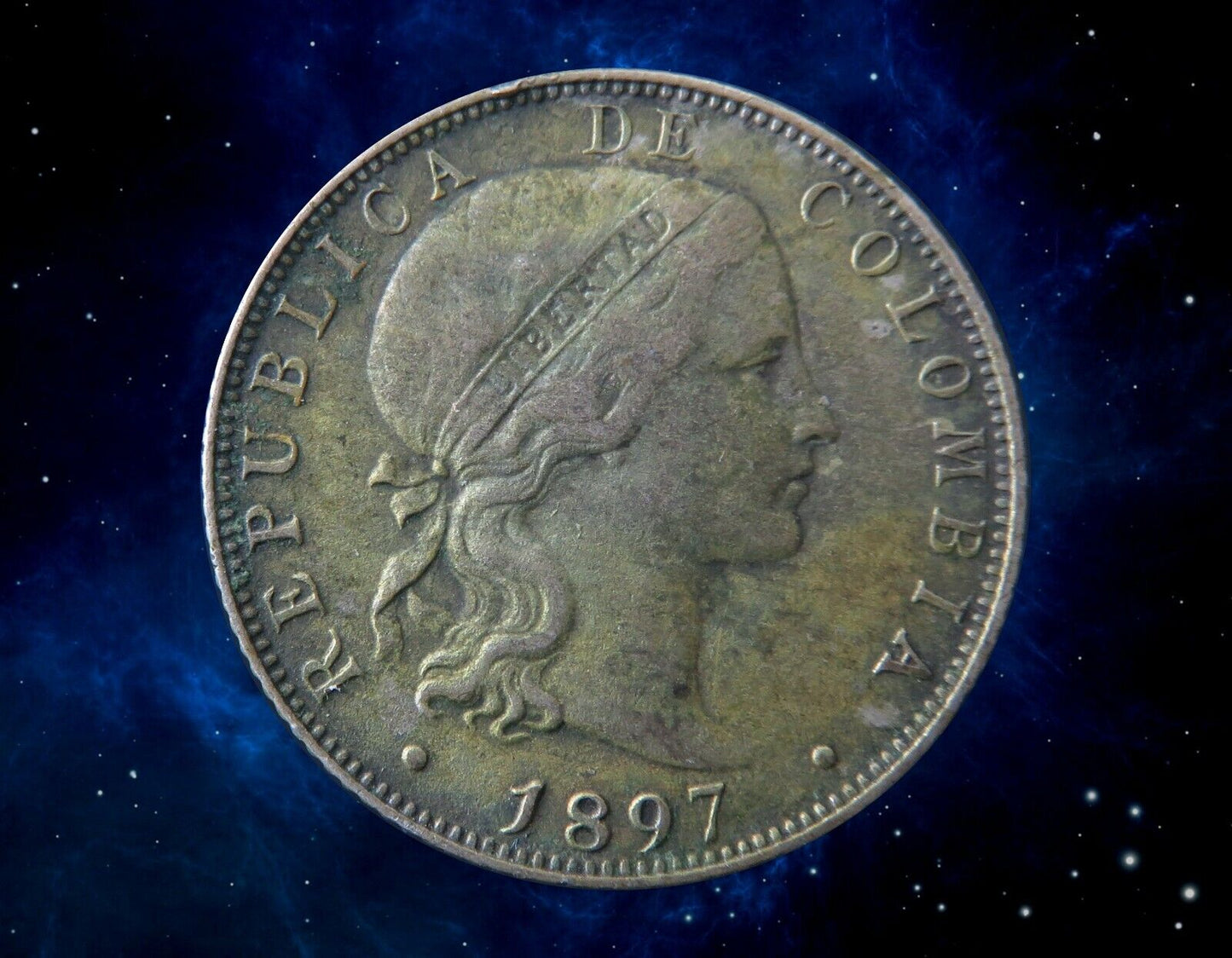 COLOMBIE - COLOMBIA - 20 Centavos 1897 KM.189