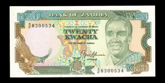 ZAMBIE - ZAMBIA - 20 Kwacha (1991) P.32b pr.NEUF / UNC-