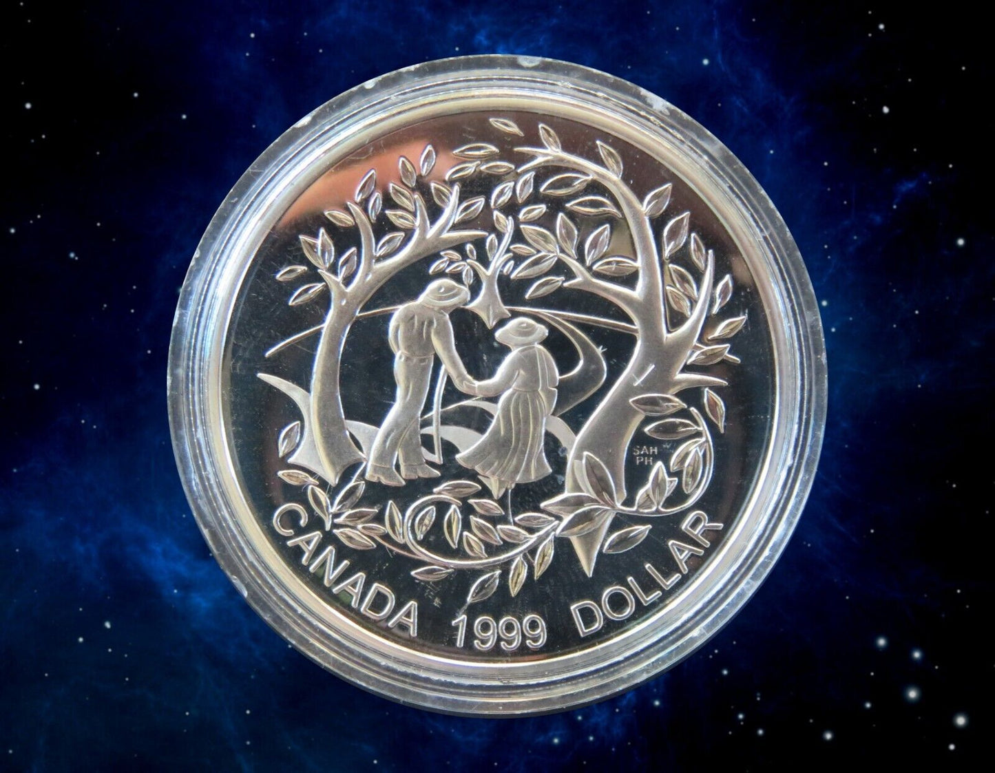 CANADA - 1 Dollar Proof 1999 Année International des Seniors KM.355