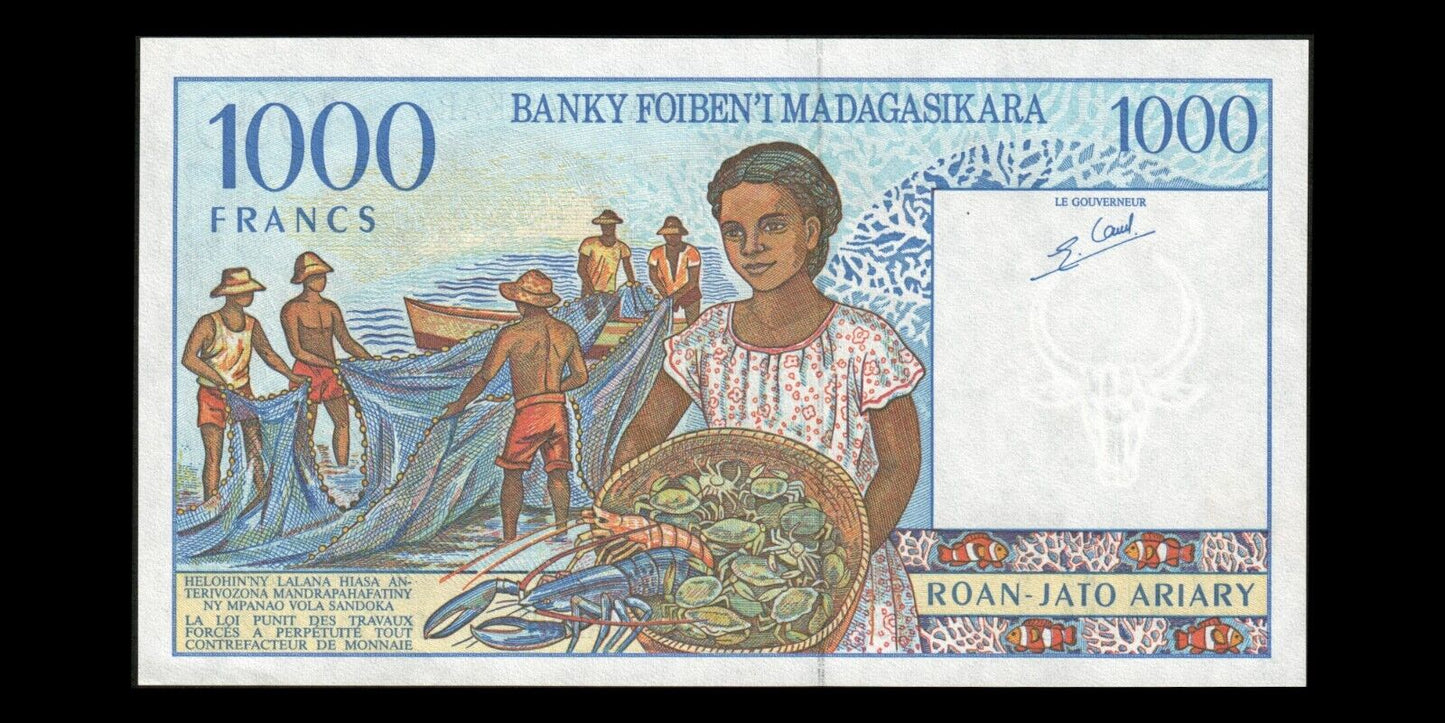 MADAGASCAR - 1000 Francs (1994) P.76b pr.NEUF / UNC-