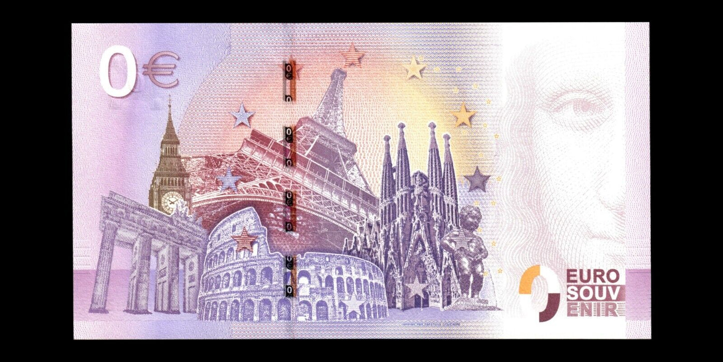 BILLET EURO SOUVENIR TOURISTIQUE 0€ 2017-1 LA PORTE AUGUSTE NÎMES NEUF