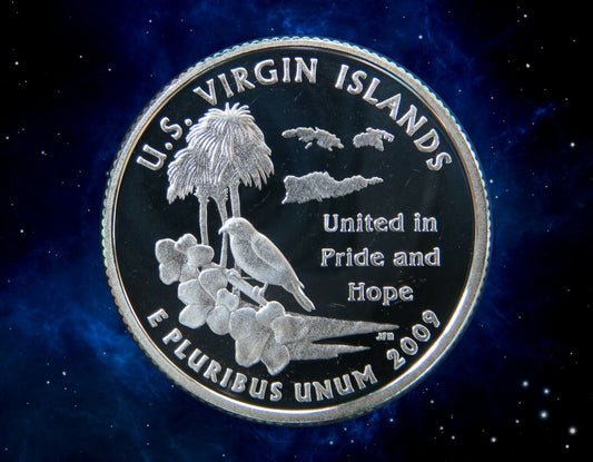 USA - Silver Quarter dollar Proof Virgin Islands 2009