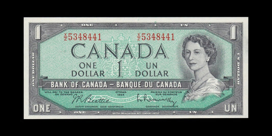 CANADA - 1 Dollar 1954 P.75b SPL+ / XF+