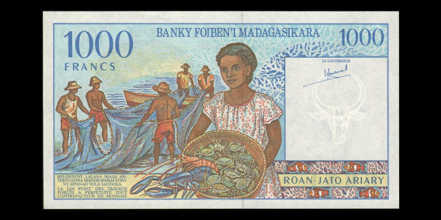 MADAGASCAR - 1000 Francs (1994) P.76a pr.NEUF / UNC-