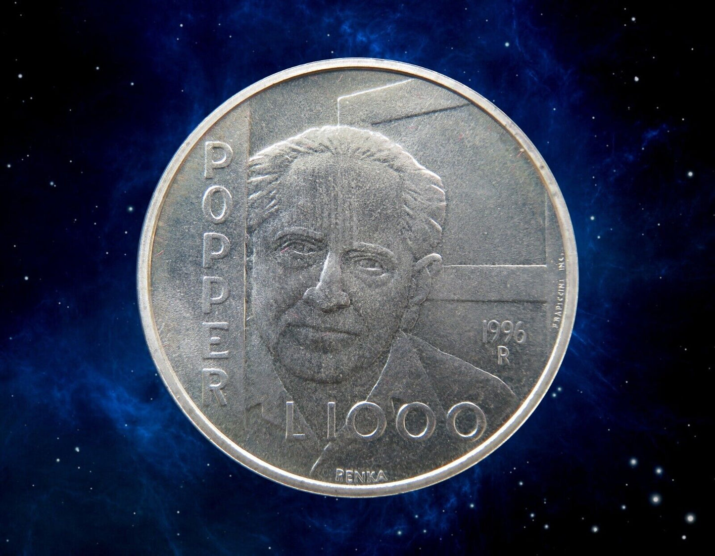 SAINT MARIN - SAN MARINO - 1000 Lire Karl Popper 1996 KM.358