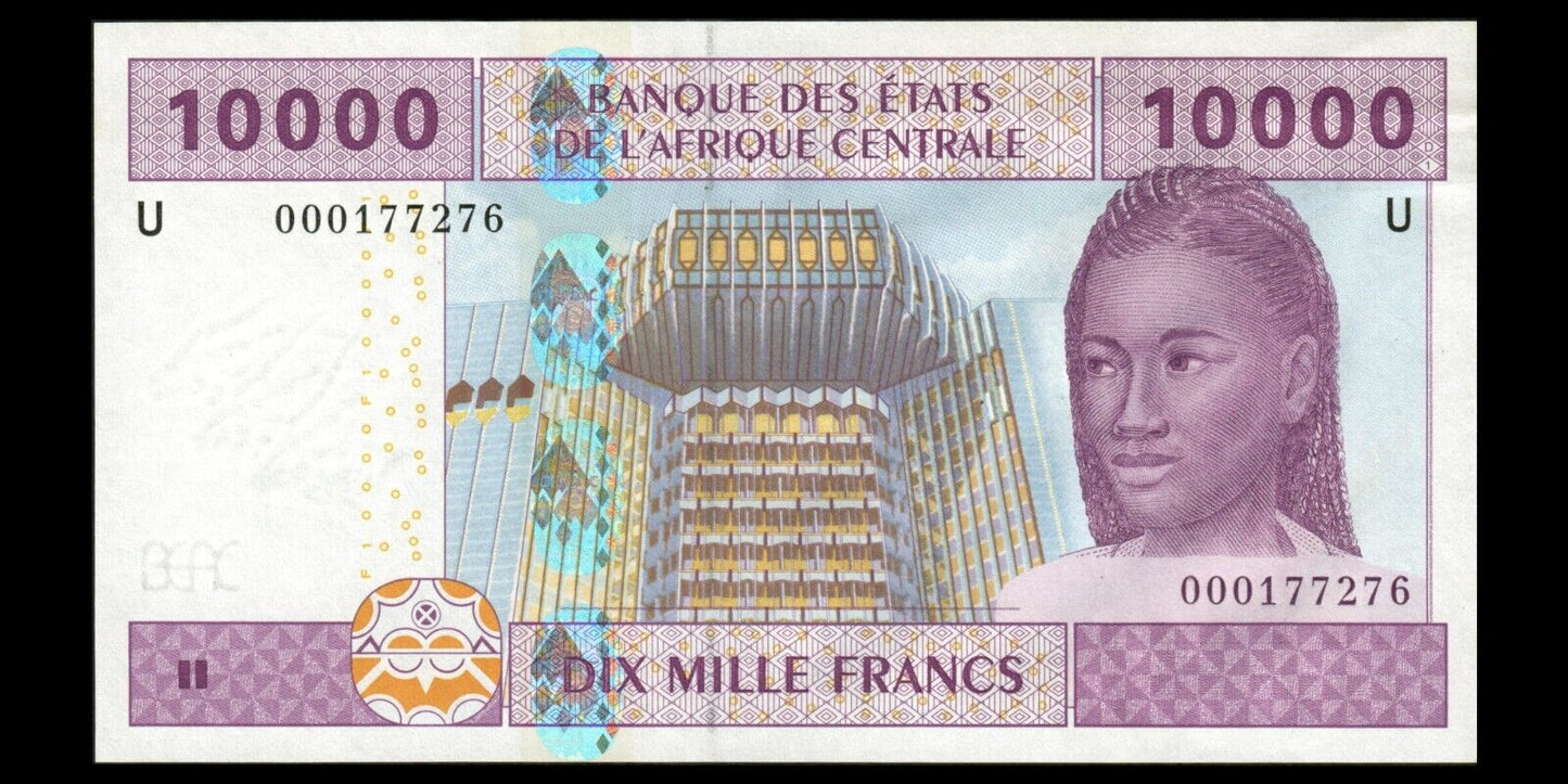 CENTRAL AFRICAN STATES - CAMEROON - 10000 Francs 2002 P.210Ua SPL / AU