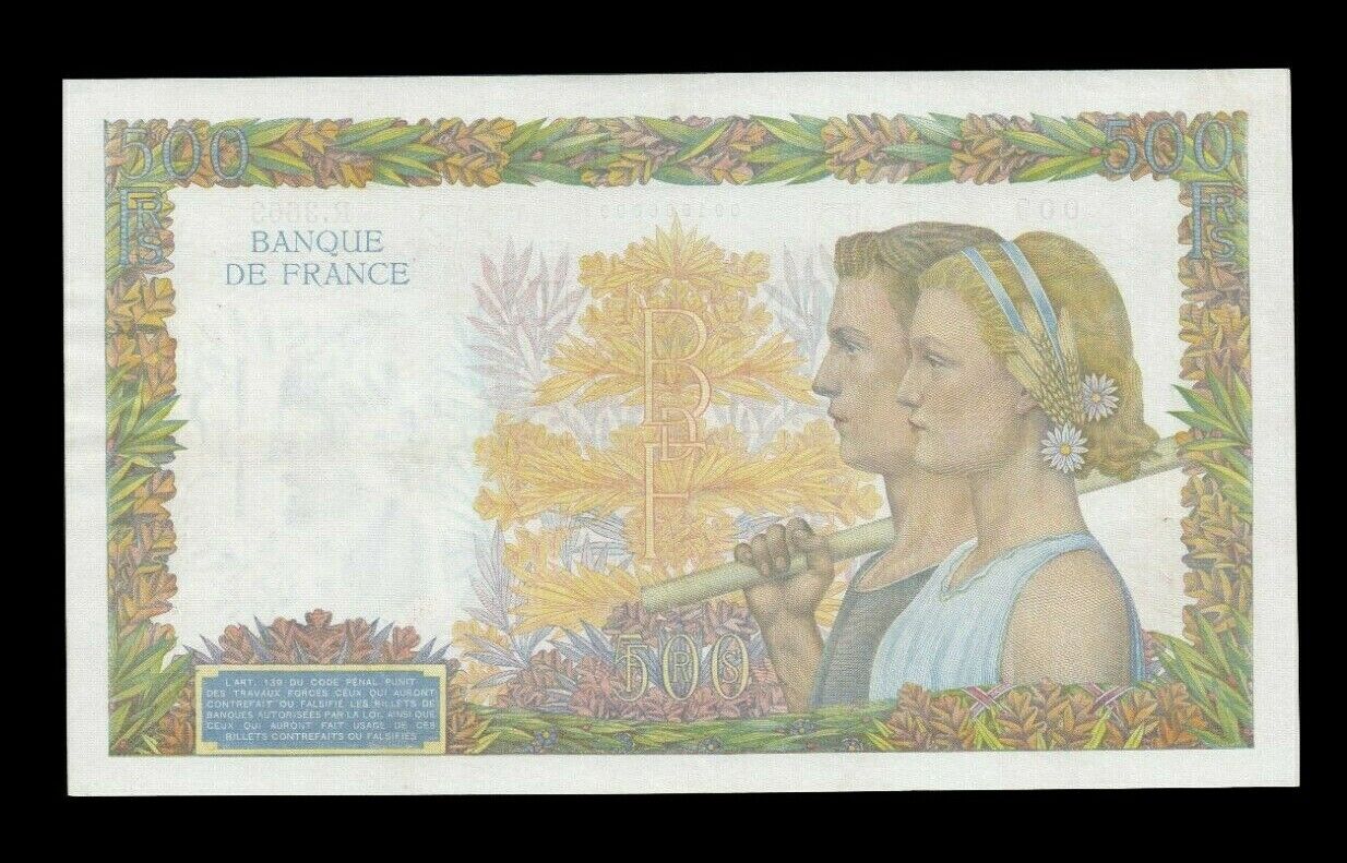 FRANCE - 500 Francs La Paix 1941 F.32.22 P.95b pr.SUP / XF-