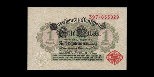 ALLEMAGNE - GERMANY - Darlehenkassenschein, 1 Mark 1914 P.51 NEUF / UNC