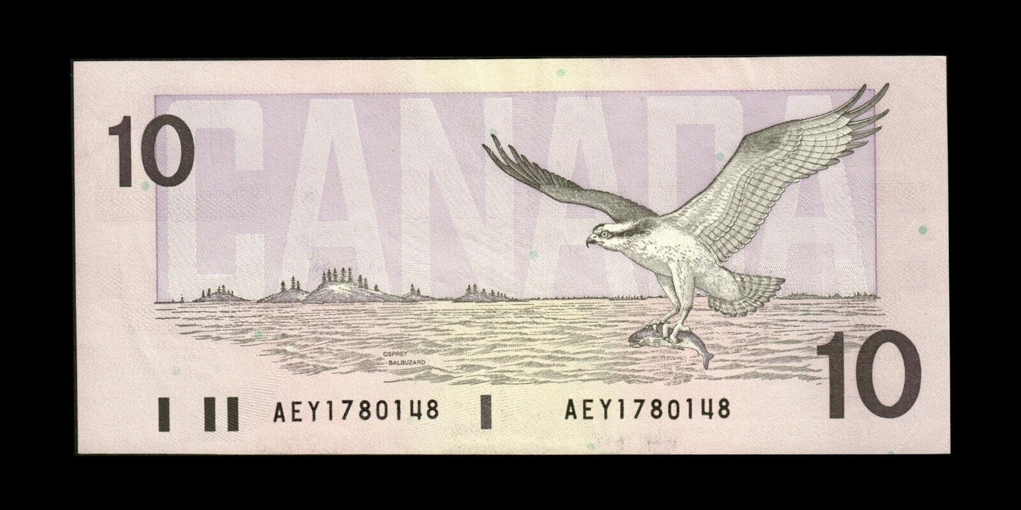 CANADA - 10 Dollars 1989 P.96a, BC-57a Thiessen & Crow TTB+ / VF+