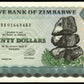 ZIMBABWE - 20 Dollars 1994 P.4d SPL / AU