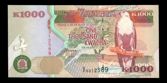 ZAMBIE - ZAMBIA - 1000 Kwacha 1992 P.40a NEUF / UNC